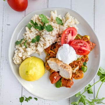 Chicken Choila with brown rice