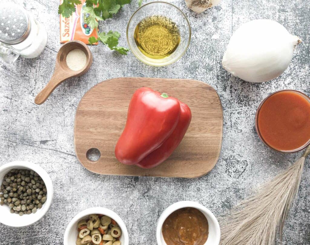 Puerto Rican Picadillo Ingredients.