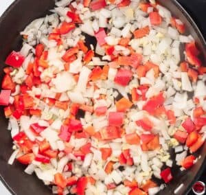 Puerto Rican Picadillo Sauteed Vegetables.